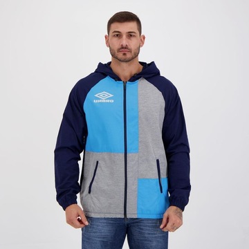 Jaqueta com Capuz Umbro Corta Vento Strip Colors - Masculina
