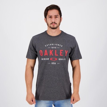 Oakley Camiseta masculina com caveira dispersa, Ferro vermelho, M :  : Moda