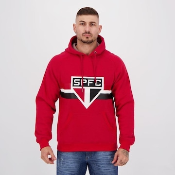 Blusão de Moletom São Paulo Futfanatics Tricolor - Masculino