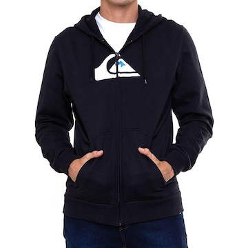 Blusão Com Capuz Quiksilver Aberto Comp Logo -Masculino