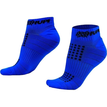 Meia Cano Baixo para Corrida HUPI Running Pro Azul Oceano