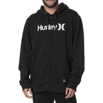 Jaqueta Com Capuz Hurley Aberto O&O Solid - Masculino