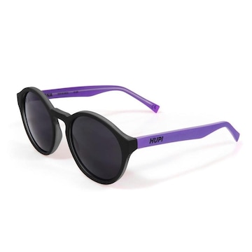 Óculos HUPI Kona Preto/roxo - Lente Roxo Espelhado