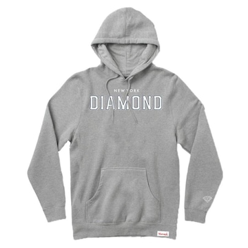 Blusão de Moletom com Capuz Diamond Canguru Hometeam Ny Hoodie - Masculino