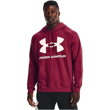 Blusão de Moletom com Capuz Under Armour Rival Fleece Big Logo HD - Masculino