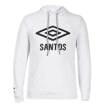 Blusão de Moletom Santos com Capuz Umbro Graphic Fan 2022 - Masculina
