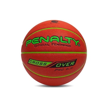 Bola Penalty Basquete 6.8 Cross Over X - Laranja Com Detalhes