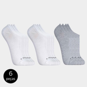 Kit Meias Invisível Lupo 33 a 48 com 6 Pares - Unissex