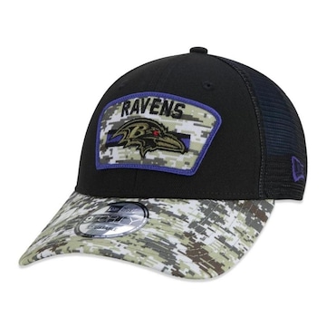 Boné Aba Curva New Era Baltimore Ravens 940 NFL21 Salute to Service - Snapback - Adulto