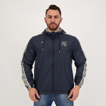 Jaqueta Com Capuz New Era MLB New York Yankees Pintstripe - Masculina