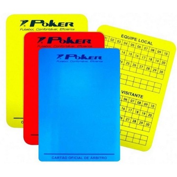Kit de Cartões para Juiz de Futsal Poker