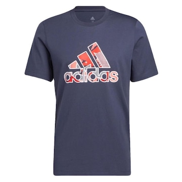 Camiseta adidas Basketball Logo Estampado - Masculina