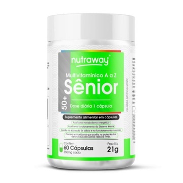 Multivitamínico Sênior Nutraway 350mg - 60 cápsulas