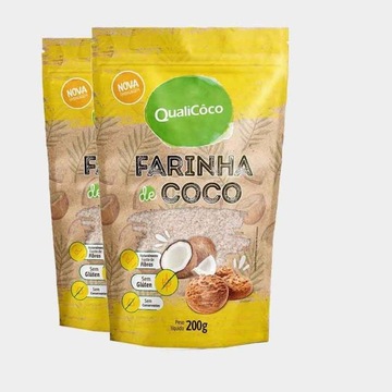 Kit Farinha de Coco Qualicôco 200g - 2 Unidades