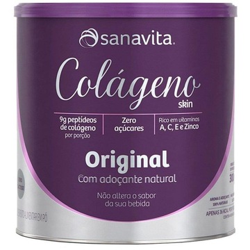 Colágeno Hidrolisado Em Pó Sanavita - Original - 300g