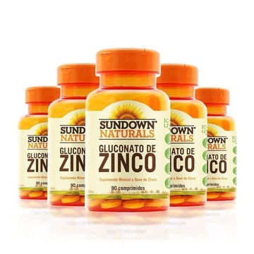Kit Zinco 7mg Sundown - 90 Comprimidos - 5 Unidades