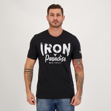 Camiseta Under Armour Project Rock Iron Paradise - Masculina