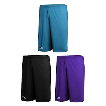 Kit de Bermudas Penalty X com 3 Unidades - Masculina