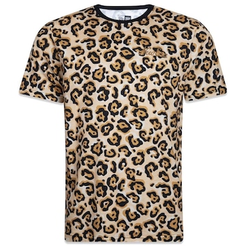 Camiseta New Era Regular Joyfull Manga Curta Bege - Masculino