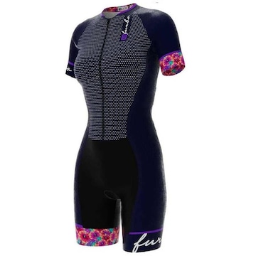 Macaquinho de Ciclismo Furbo Hibisco HT90 - Feminino