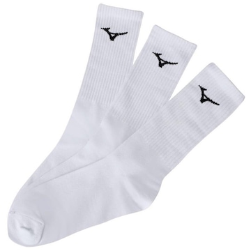 Kit de Meias Cano Alto Mizuno Training com 3 Pares - Unissex