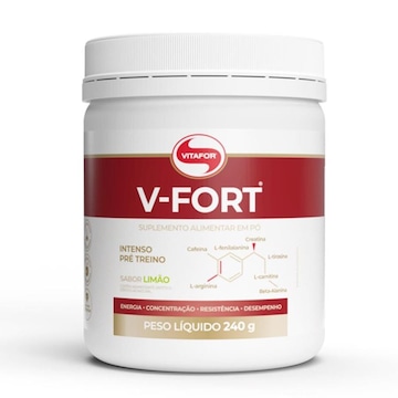 V-Fort - Intenso Pré treino Vitafor - Limão - 240g