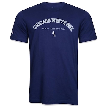 Camiseta New Era Regular MLB Chicago White Sox Vintage Manga Curta Azul Royal - Masculino