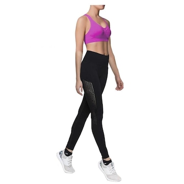 Conjunto Fitness Selene Com Calça Legging Sem Costura E Top Fitness Nadador - Feminino