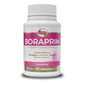Óleo de Borragem e Prímula 1g Boraprim Vitafor - 30 cápsulas