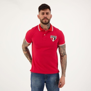 Camisa Polo do São Paulo Futfanatics Stripe - Masculina