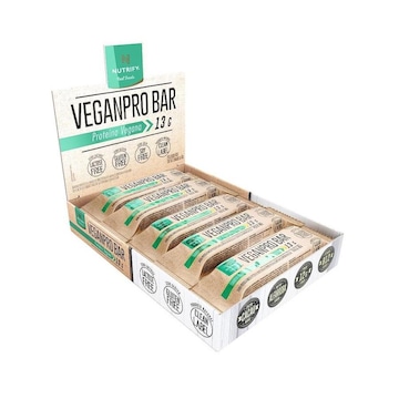 Barra de Proteína Vegana VeganPro Bar Nutrify - Cacau - 13g - 10 Unds