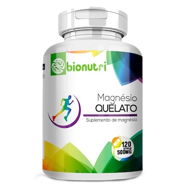Magnésio Quelado Concentrado 100% Puro 500mg Bionutri - 120 Capsi