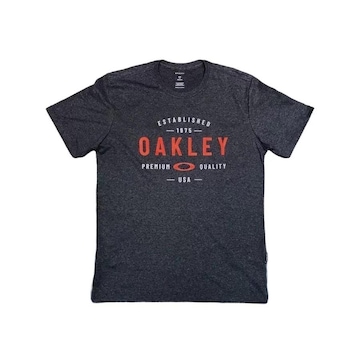 Camiseta Masculina Oakley Bark New Vermelha - overboard