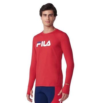 Camiseta Manga Longa Fila Pró - Masculina