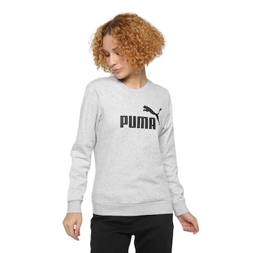 Blusão de Moletom Puma Essentials Logo Crew - Feminino