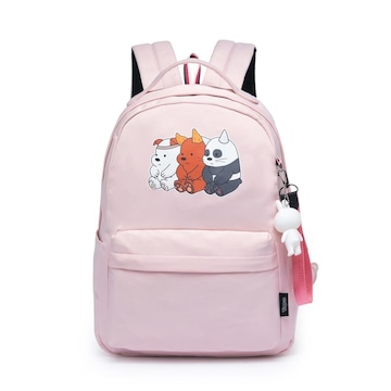 Mochila Escolar Yupe Chaveiro Estampada - 7 Litros - Infantil