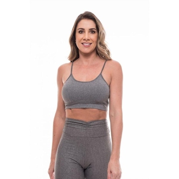 Top Fitness com Bojo Removível Vibs Fitwear e Alças Finas - Feminino