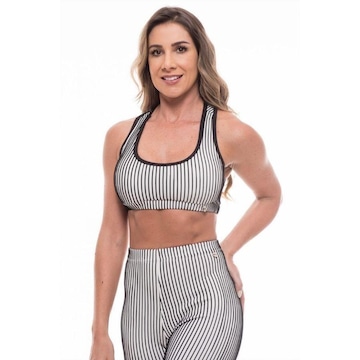 Top Fitness Vibs Fitwear Costas Nadador com Bojo Removíve l- Feminino