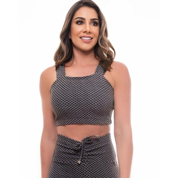 Top Faixa com Bojo Vibs Fitwear e Alças Removível - Feminino