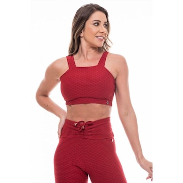 Top Fitness Vibs Fitwear com Bojo e Alças Removível - Feminino