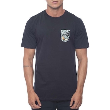 Camiseta Hurley Silk Skull Night - Masculina