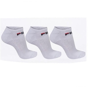 Kit Meias Cano Curto Fila Tripack - 3 Pares - Adulto