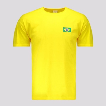 Camiseta Futfanatics Brasil Bandeira - Masculina