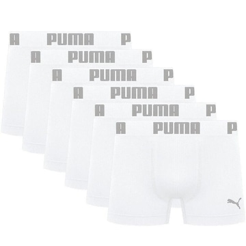 Cuecas Boxer Puma Microfibra Sem Costura - Adulto - 6 Peças