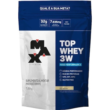 Top Whey 3w Max Titanium - 1.8kg