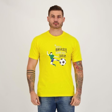 Camiseta Futfanatics Brasil Craque do Hexa - Masculina