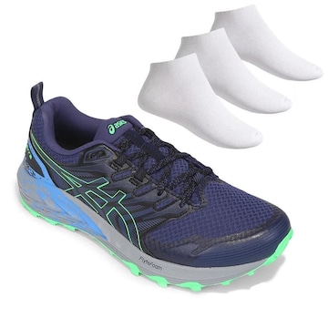 Tênis Asics Gel-Trabuco + 3 Pares de Meias - Masculino