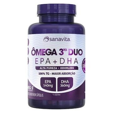 Ômega 3TG Duo Sanavita - 60 cápsulas