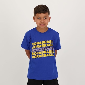 Camiseta Futfanatics Bora Brasil - Infantil