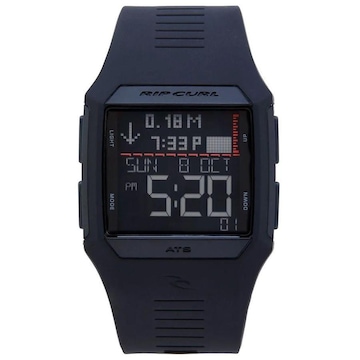 Relógio Digital Rip Curl Rifles Tide Watch Ats Tábua de Marés Midnight - Unissex